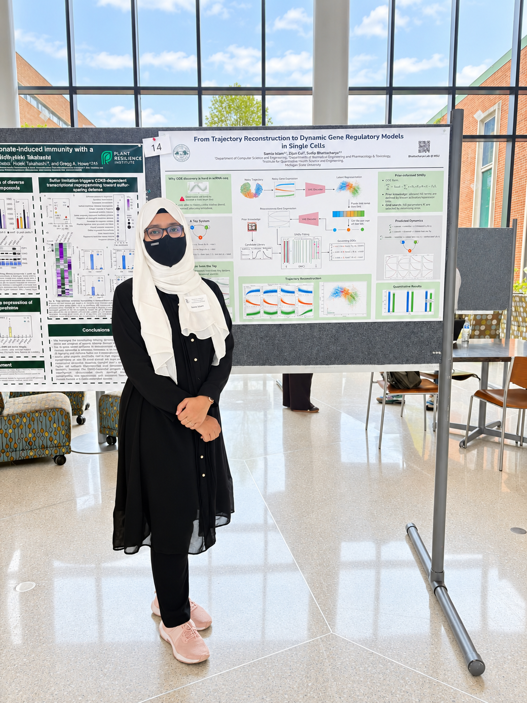 Samia Islam presenting her poster at GGS Day 2026