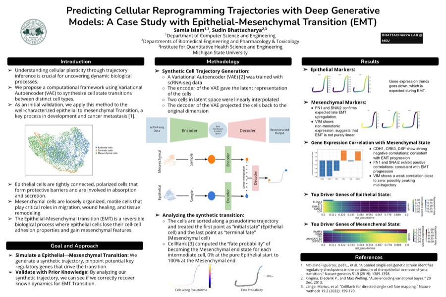 Poster: Predicting Cellular Reprogramming Trajectories with Deep Generative Models: A Case Study with Epithelial–Mesenchymal Transition (EMT)